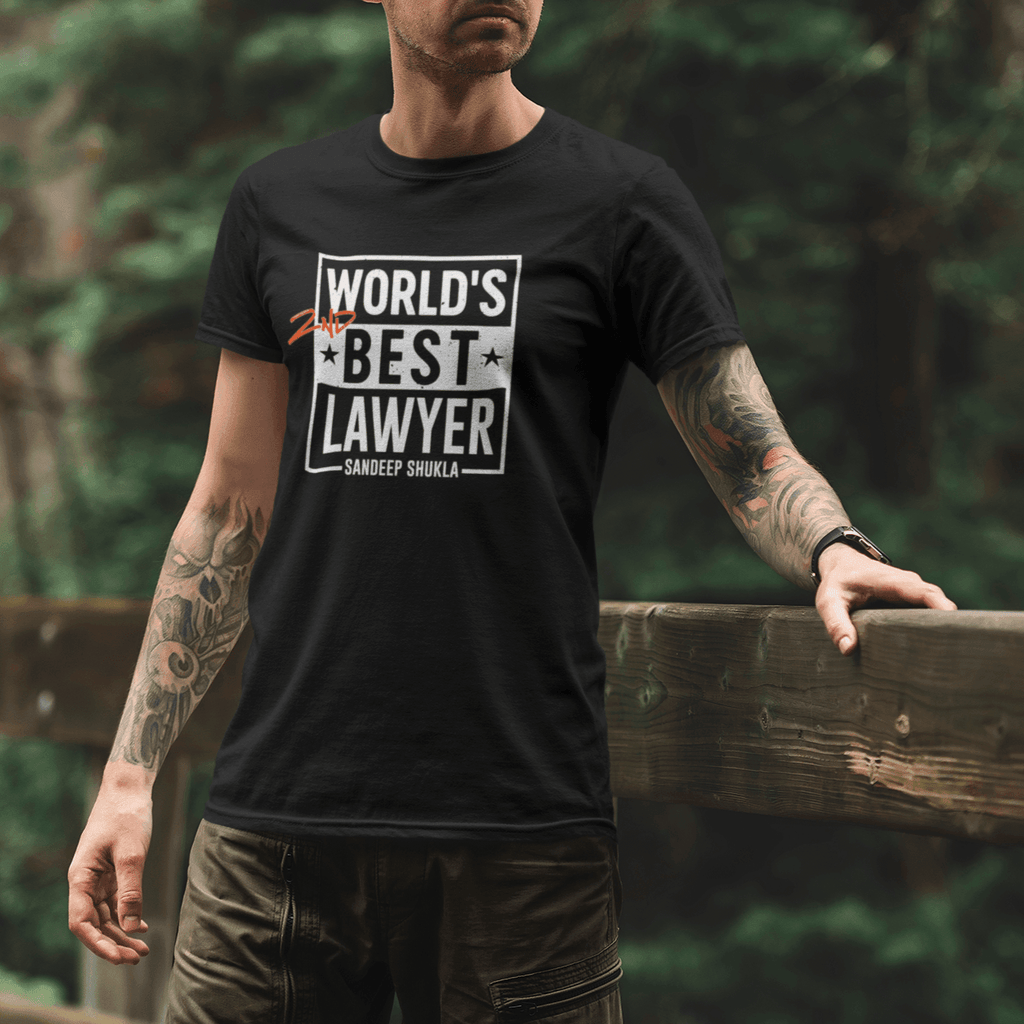 Personalised Gift Prank - T-Shirt - World's 2nd Best Lawyer - Gift Lift