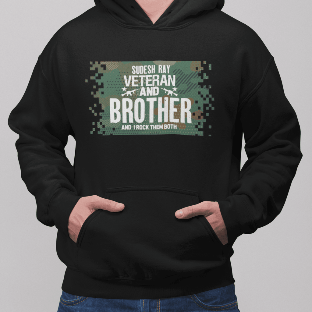 Personalised Hoodie for Army Veteran | Army veteran and relation | Ideal Gift For Ex Army - Gift Lift