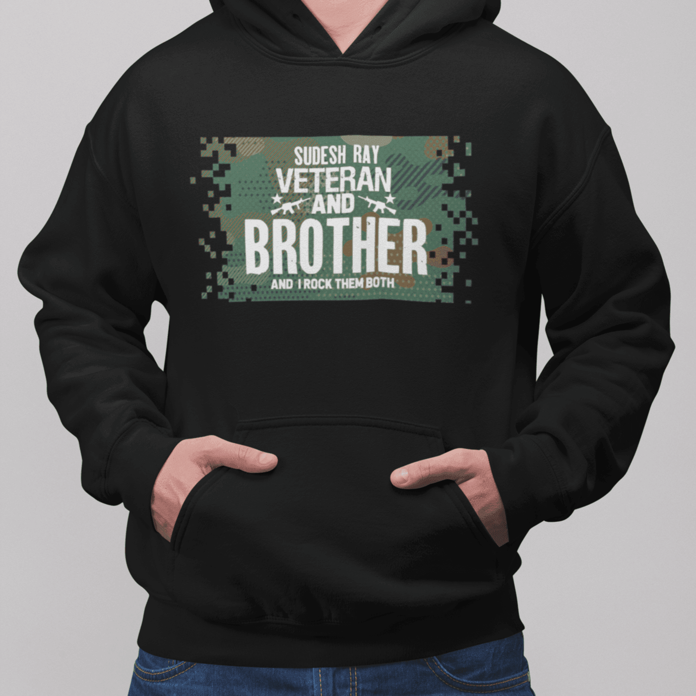 Personalised Hoodie for Army Veteran | Army veteran and relation | Ideal Gift For Ex Army - Gift Lift