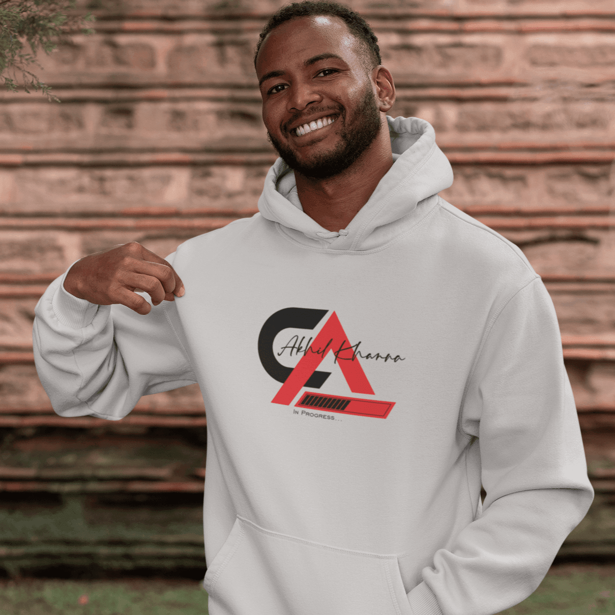 Personalised Hoodie for CA | In Progress Name Design | Customised Hoodie for Chartered Accountant - Gift Lift