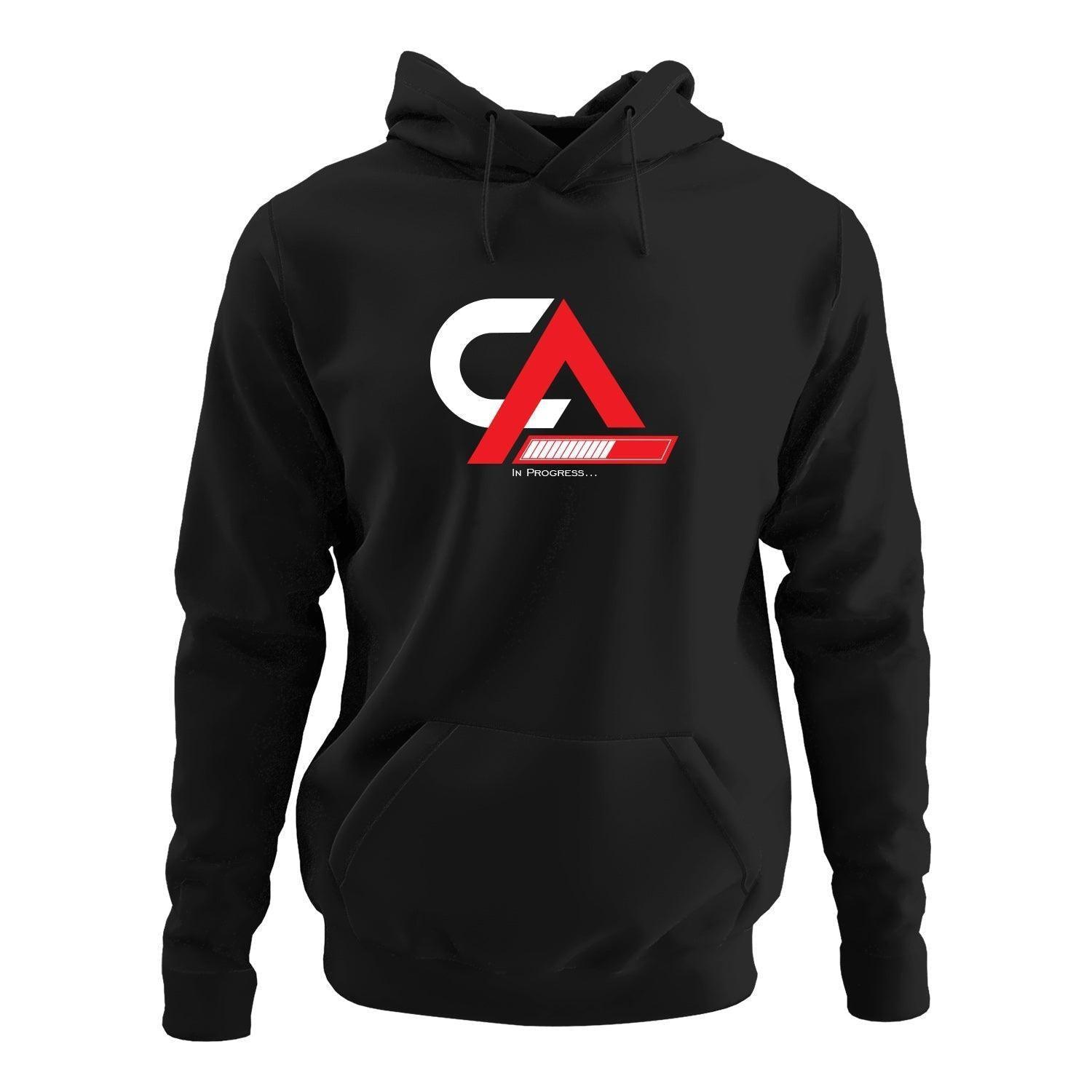 Personalised Hoodie for CA | In Progress Name Design | Customised Hoodie for Chartered Accountant - Gift Lift