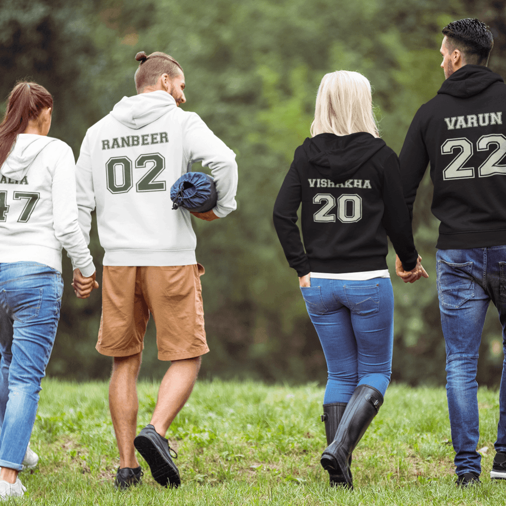 Personalised Hoodie For Your Loved Ones - Set of 2 | Ideal Gift For Married Couple - Gift Lift