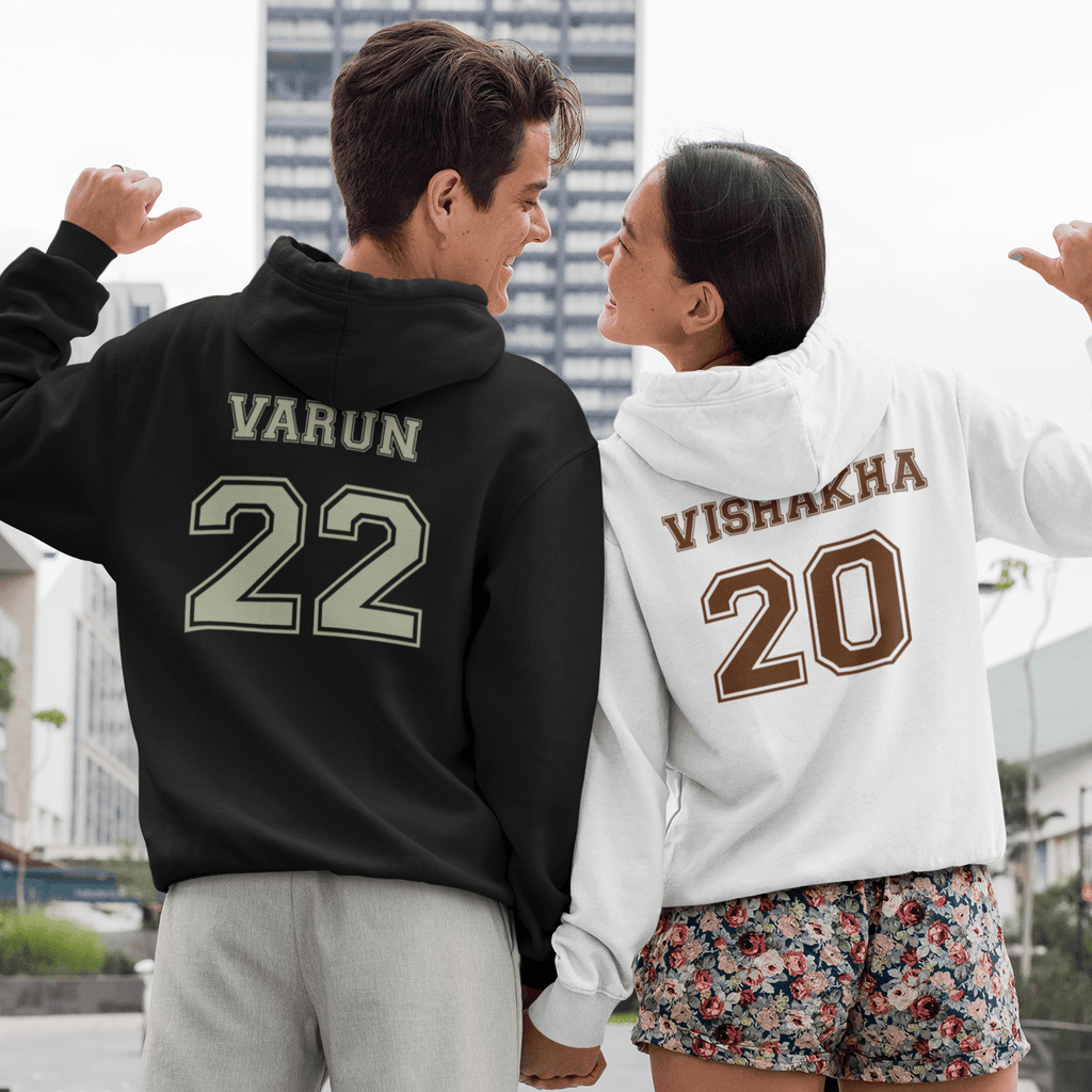 Personalised Hoodie For Your Loved Ones - Set of 2 | Ideal Gift For Married Couple - Gift Lift