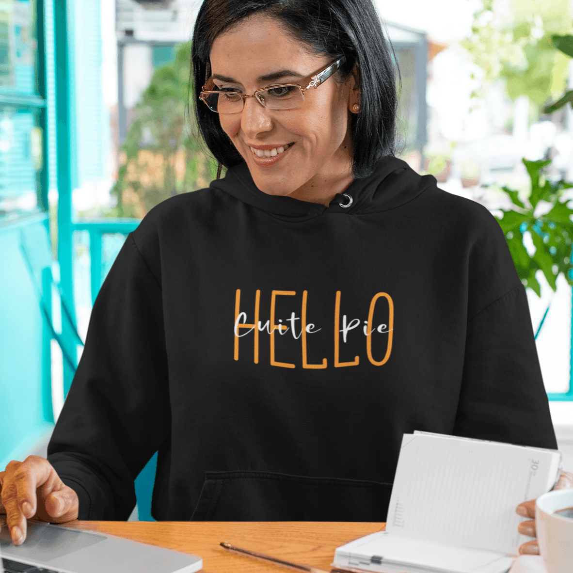 Personalised Hoodie - Hello Unisex Graphic Hoodie - Gift Lift