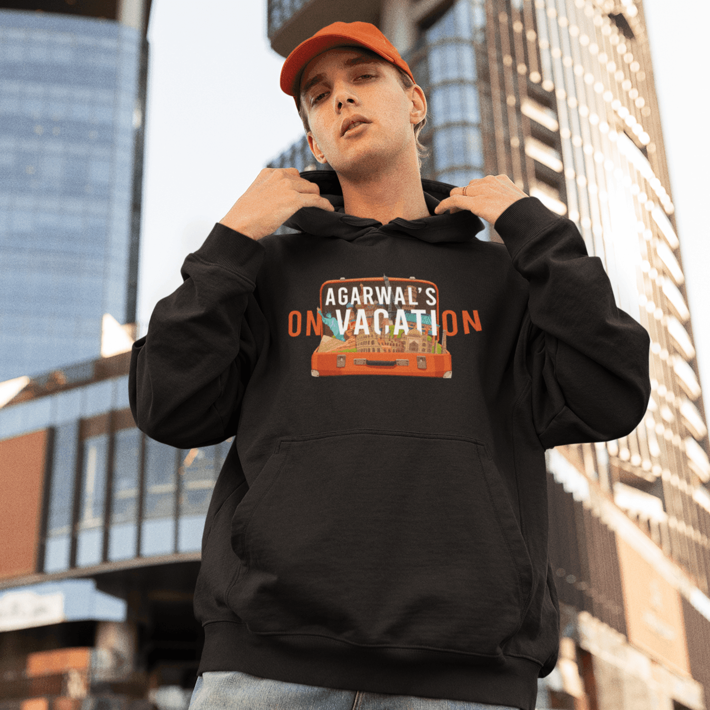 Personalised Hoodie - On Vacation Unisex Graphic Hoodie - Gift Lift