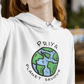 Personalised Hoodie - Planet Saviour Unisex Graphic Hoodie - Gift Lift