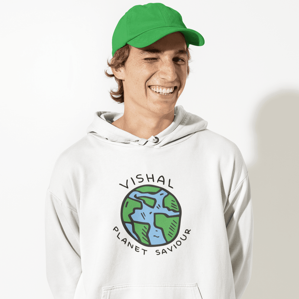 Personalised Hoodie - Planet Saviour Unisex Graphic Hoodie - Gift Lift