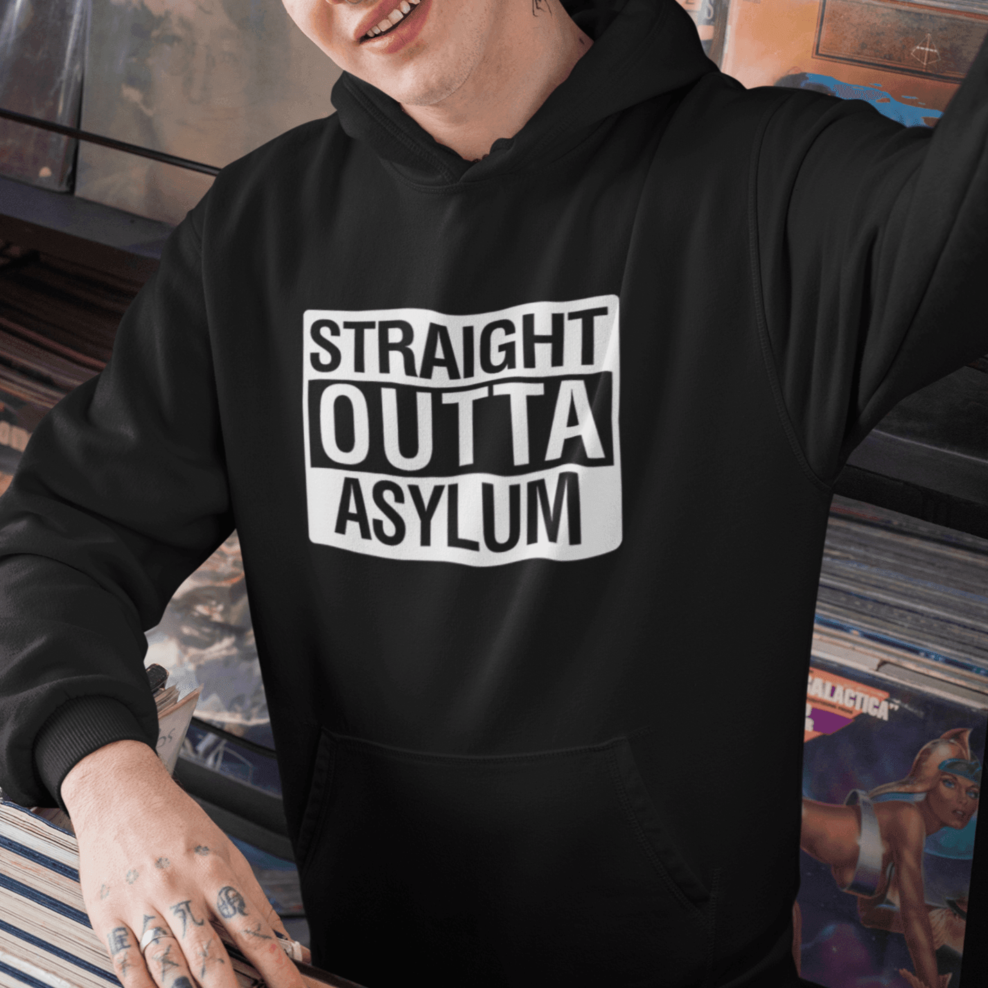Personalised Hoodie with Straight Outta Art Unisex | Customised Unisex Hoodies - Gift Lift