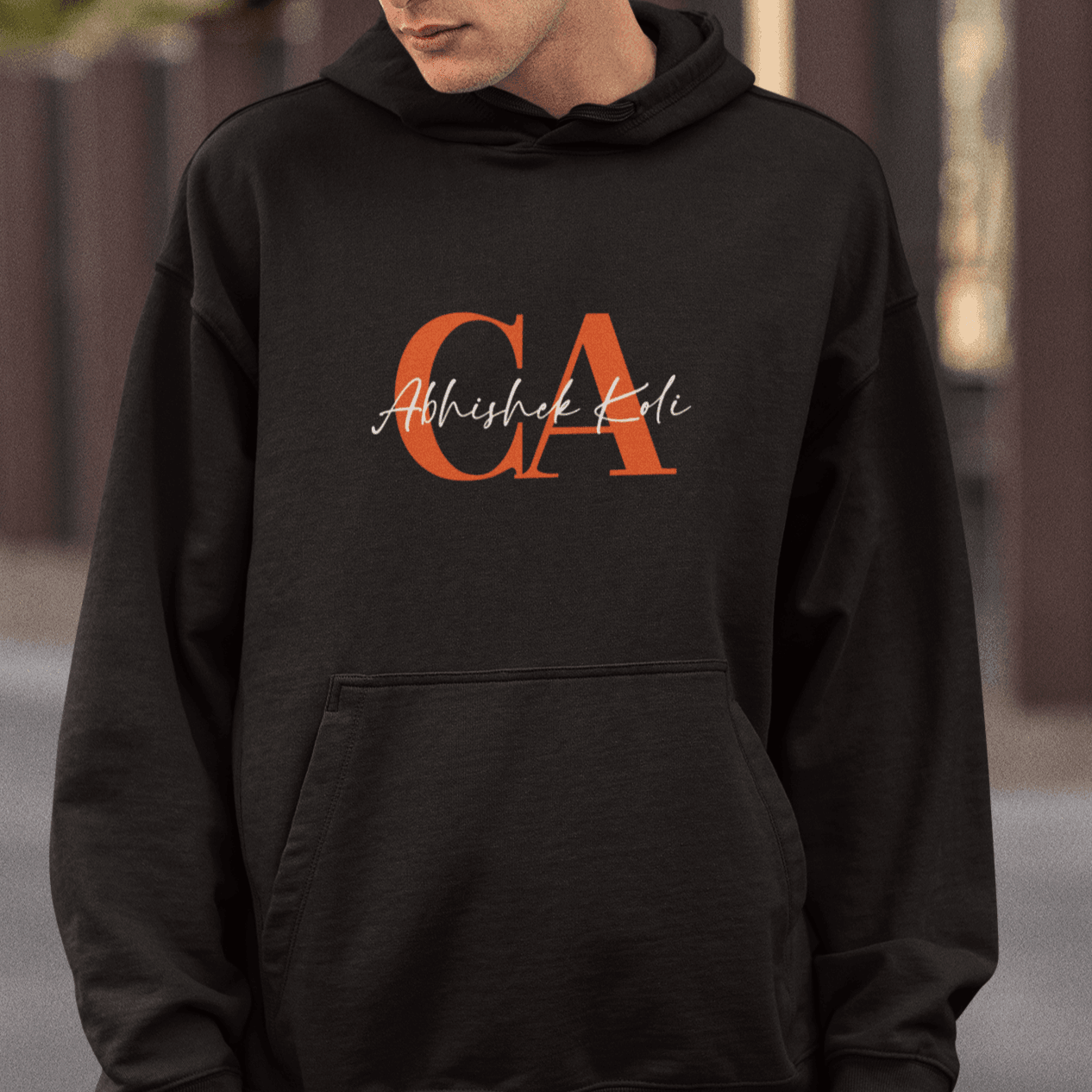 Personalised Hoodies for CA | Typo Name Art Hoodie | Customised Hoodies for CA - Gift Lift