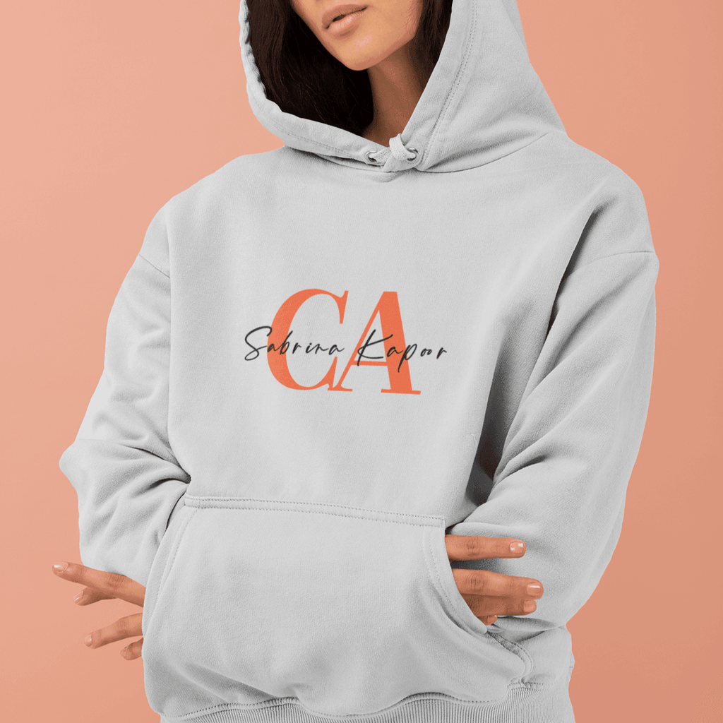 Personalised Hoodies for CA | Typo Name Art Hoodie | Customised Hoodies for CA - Gift Lift
