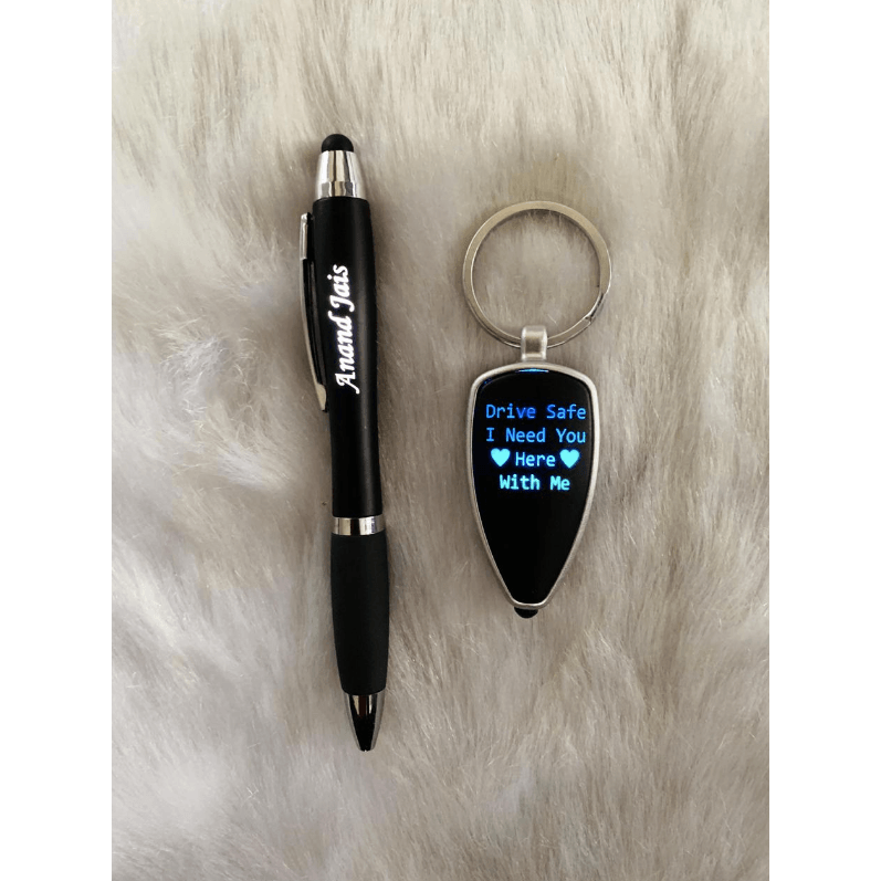 Personalised Led Pen & Keychain