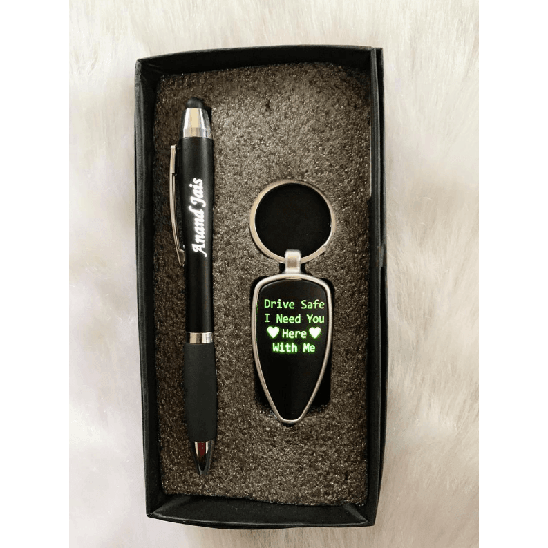 Personalised Led Pen & Keychain - Gift Lift