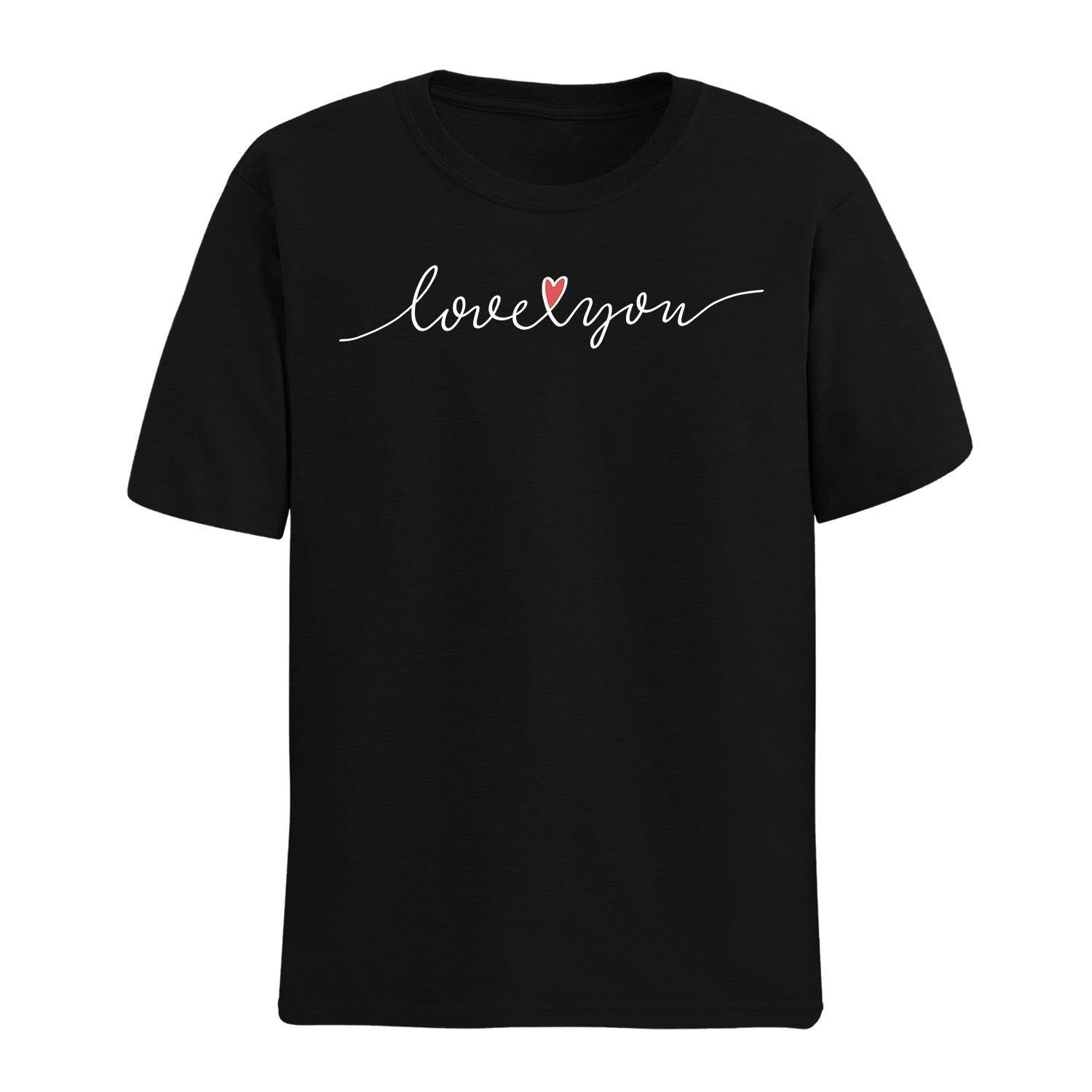 Personalised Love You Art Unisex T-Shirt - Gift Lift