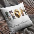 Personalised Modern Chic Mother's Day Mom Family Photo Collage Cushion Cover - Gift Lift