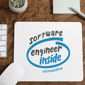 Personalised MousePad for Engineers - Engineer inside - Gift Lift