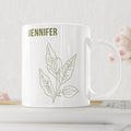 Personalised Name Leaves Art Coffee Mug - Gift Lift
