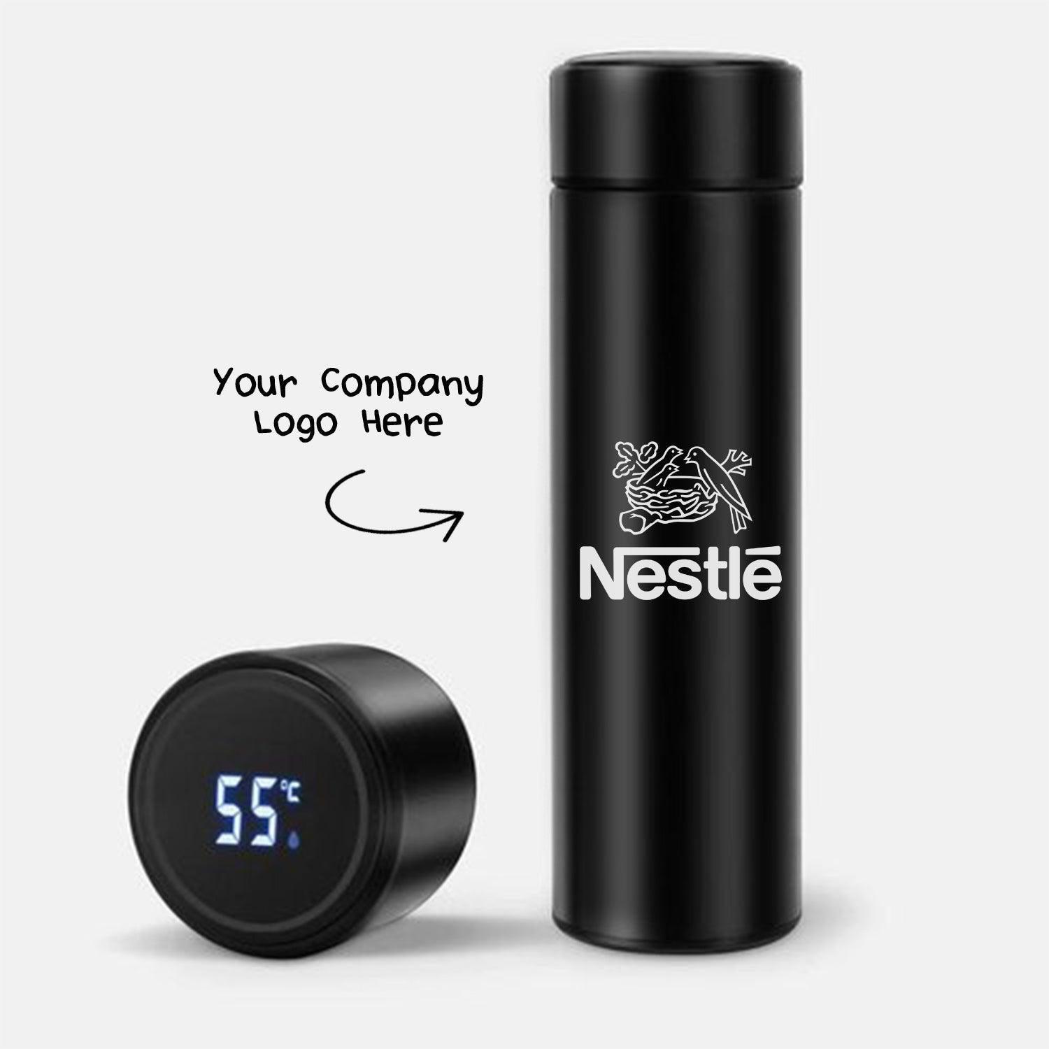 Personalised Premium Temperature Bottle (Hot & Cold Vacuum Flask) With Company Logo - Gift Lift