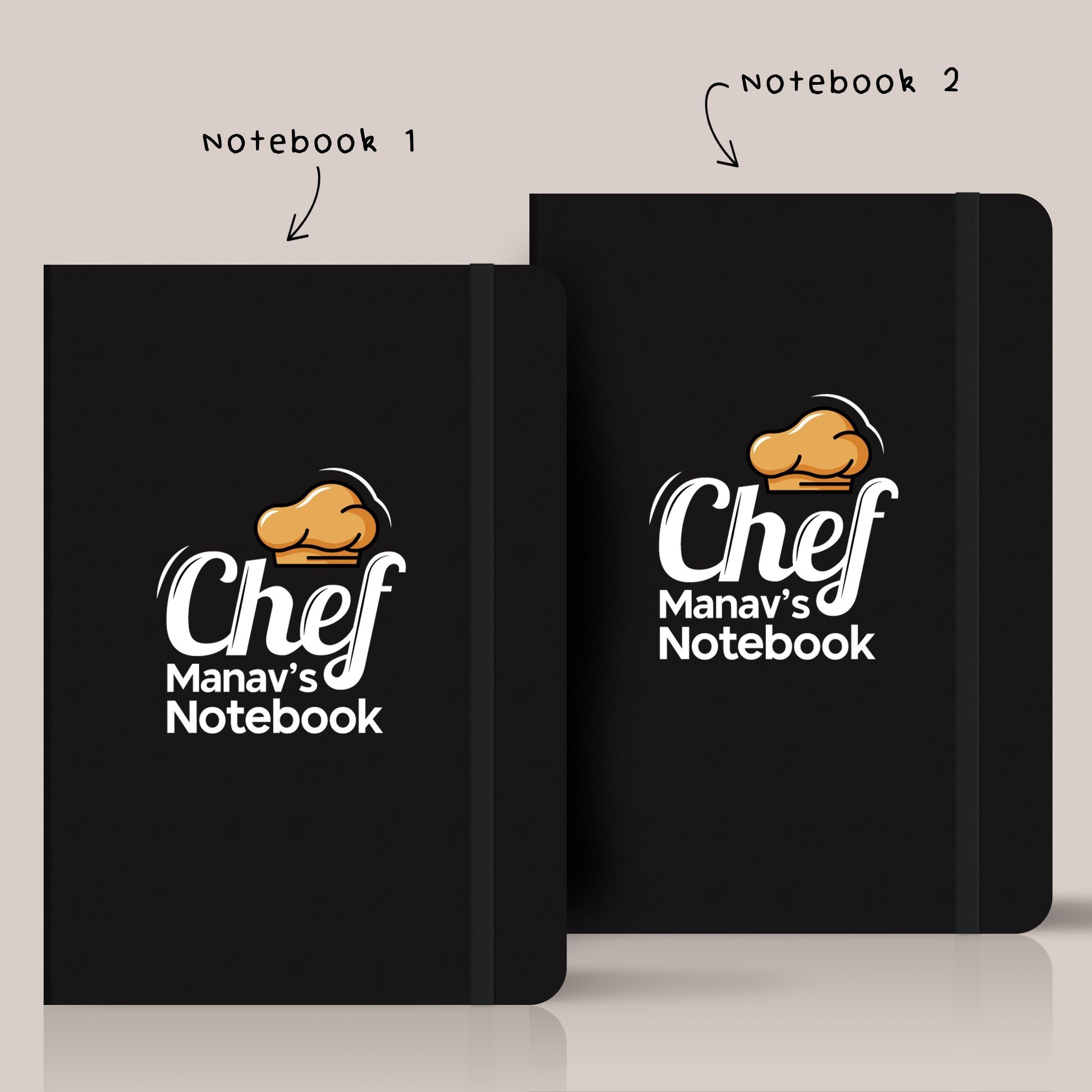 Personalised set of 2 Notebooks for Chefs | Chefs book | Ideal Gift For Chefs - Gift Lift