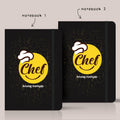 Personalised set of 2 Notebooks for Chefs | Chefs Logo | Ideal Gift For Chefs - Gift Lift