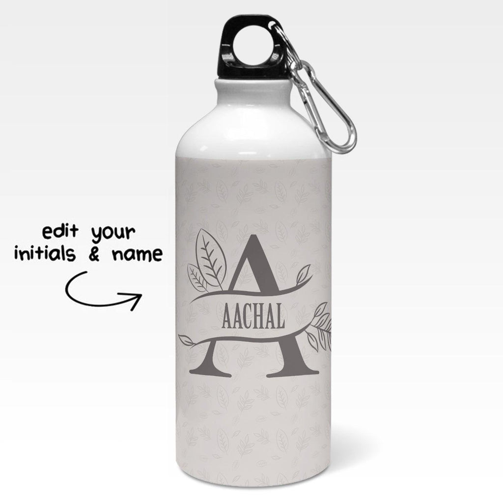 Personalised Split Letters With Leaves Sipper Bottle - Gift Lift
