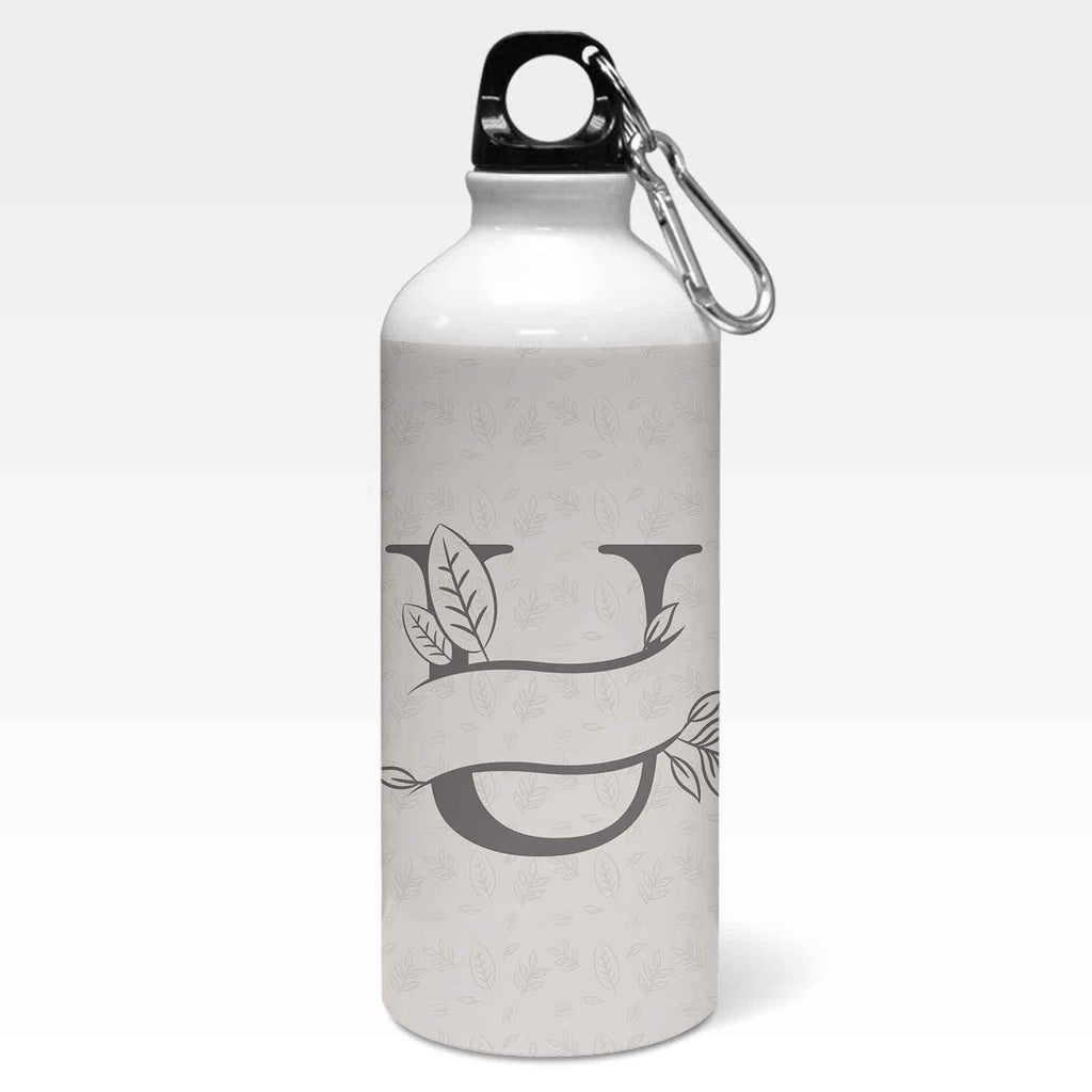 Personalised Split Letters With Leaves Sipper Bottle - Gift Lift