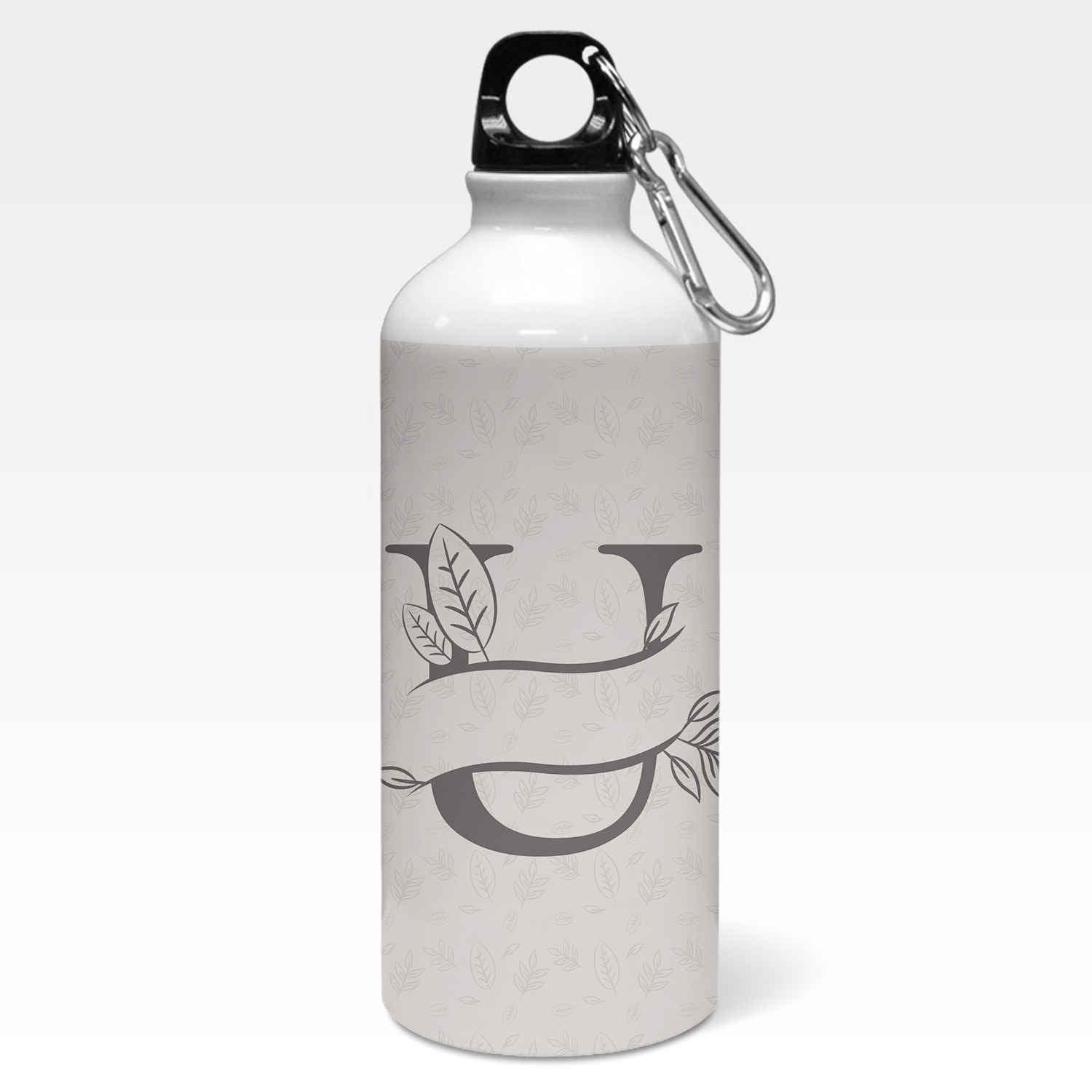 Personalised Split Letters With Leaves Sipper Bottle - Gift Lift