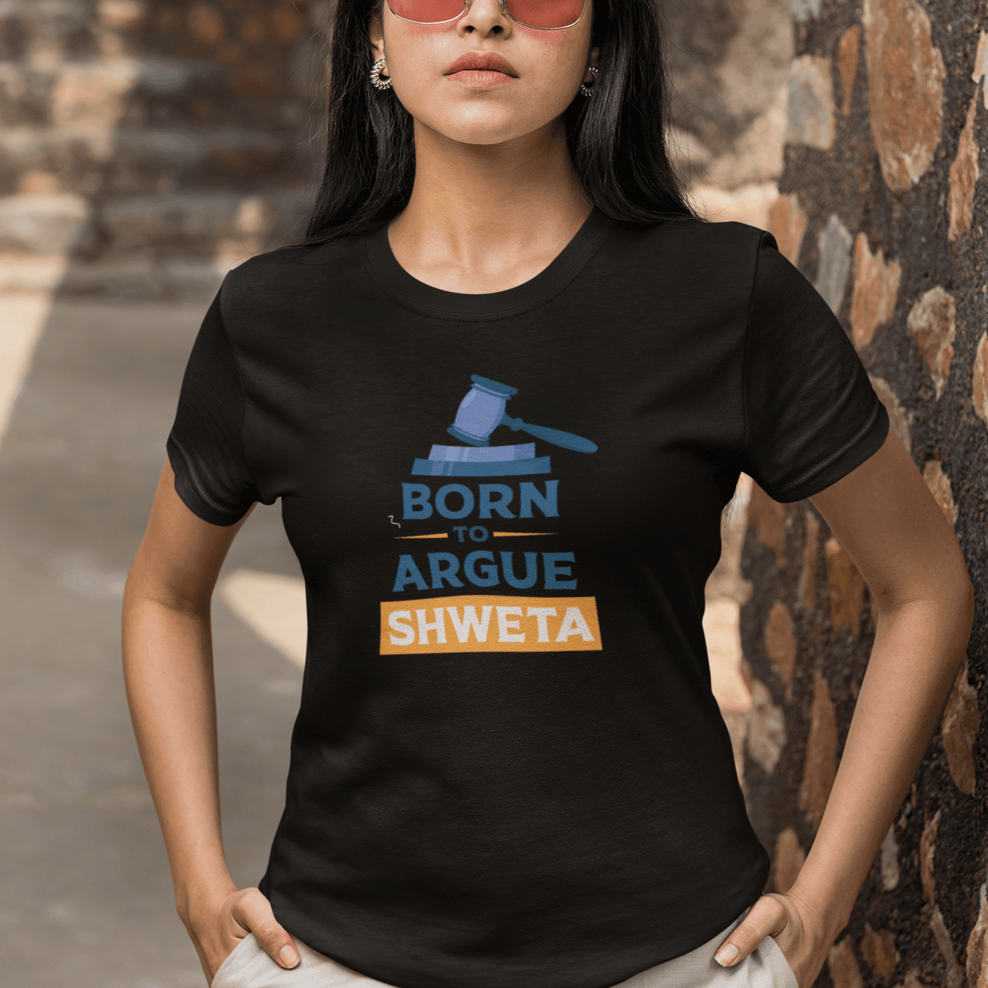 Personalised T-shirt for Advocates | Born to Argue Printed | Customised Tshirt For Lawyer - Gift Lift