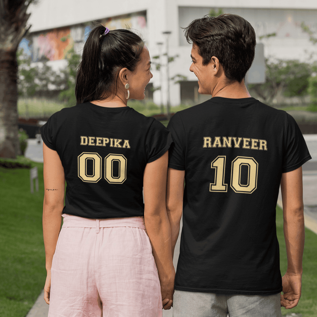 Personalised T-Shirt For Your Loved Ones - Set of 2 | Ideal Gift For Married Couple - Gift Lift