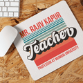 Personalised Teacher Retro Art Mousepad - Gift Lift