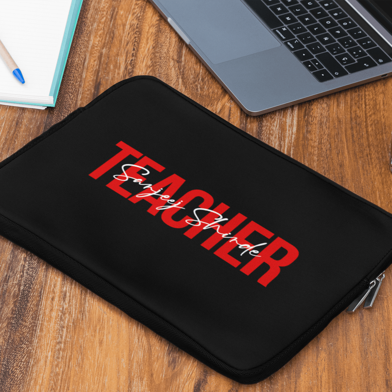 Personalised Teacher Typo Art Laptop Sleeve - Gift Lift