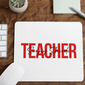 Personalised Teacher Typo Art Mousepad - Gift Lift