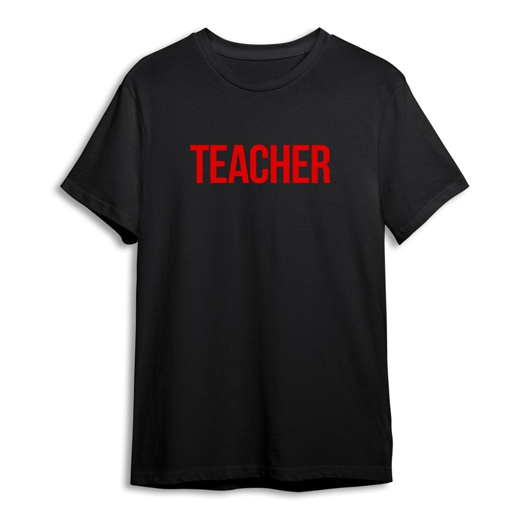 Personalised Teacher Typo Art Unisex Tshirt - 100% Cotton - Gift Lift