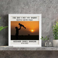 Personalised The Day I Met My Daddy Photo First Father's Day - Gift Lift