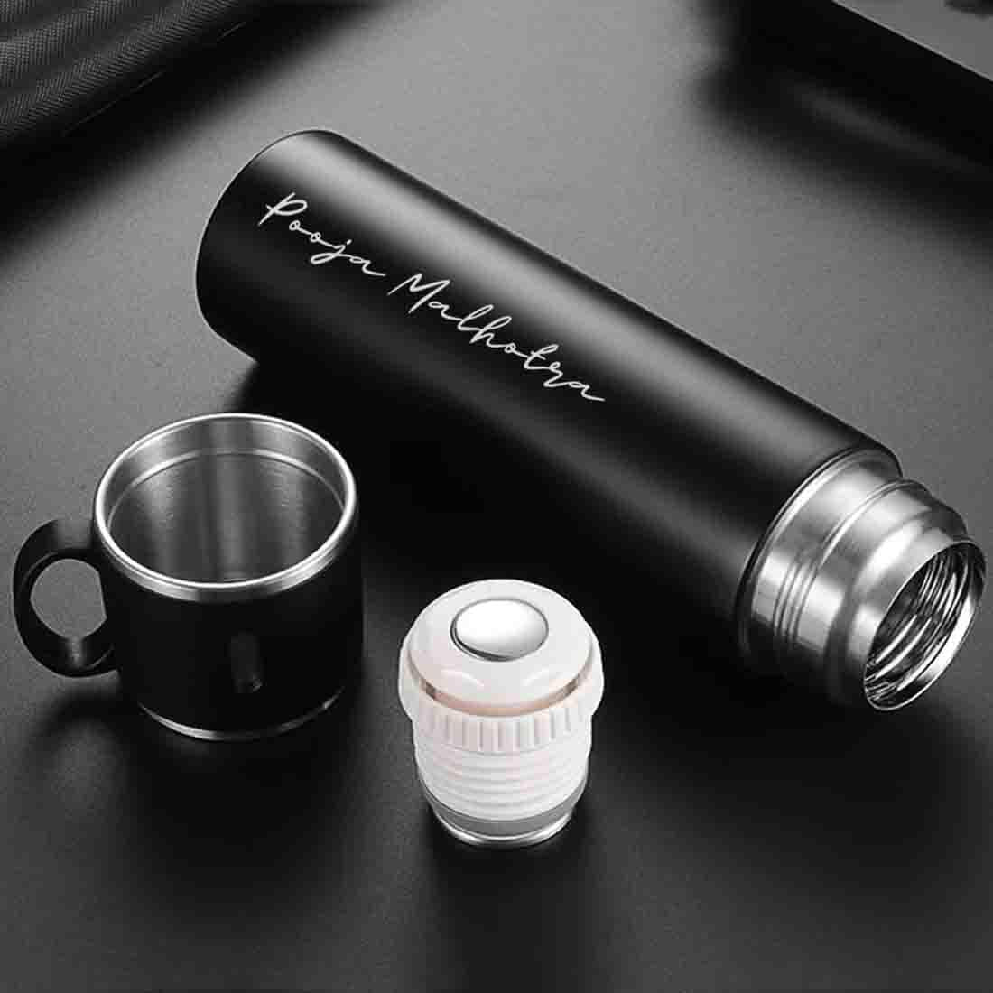 Personalised Thermos With Cup Lid 3 ups Gift Box Set for Travel Outdoor Camping