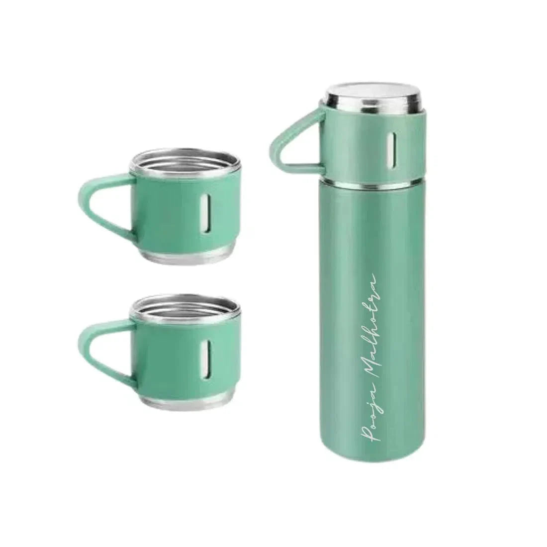 Personalised Thermos With Cup Lid 3 ups Gift Box Set for Travel Outdoor Camping - Gift Lift
