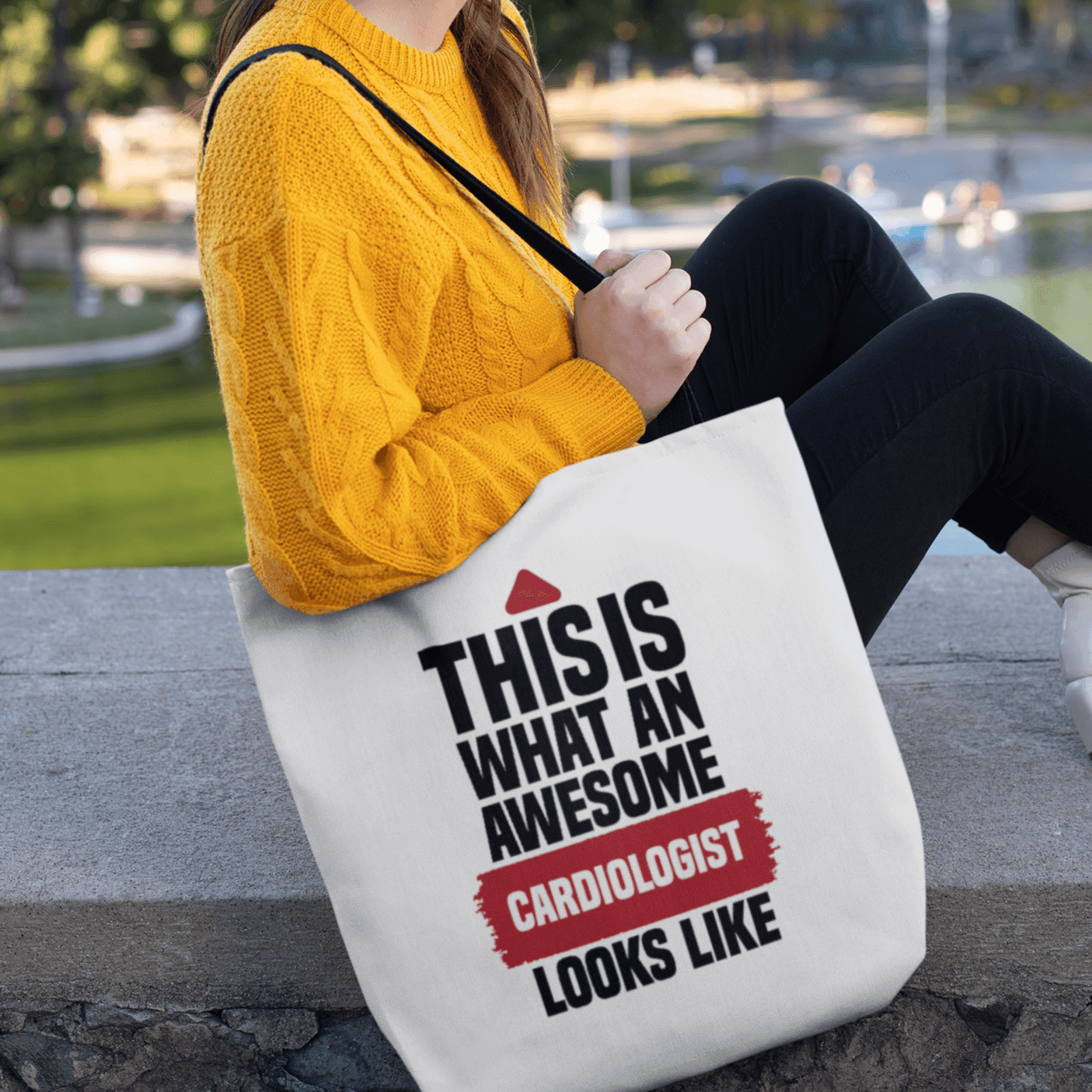 Personalised Tote Bag for Doctors | Customize Your Own Text | This is what an Awesome | Personalised Gift - Gift Lift