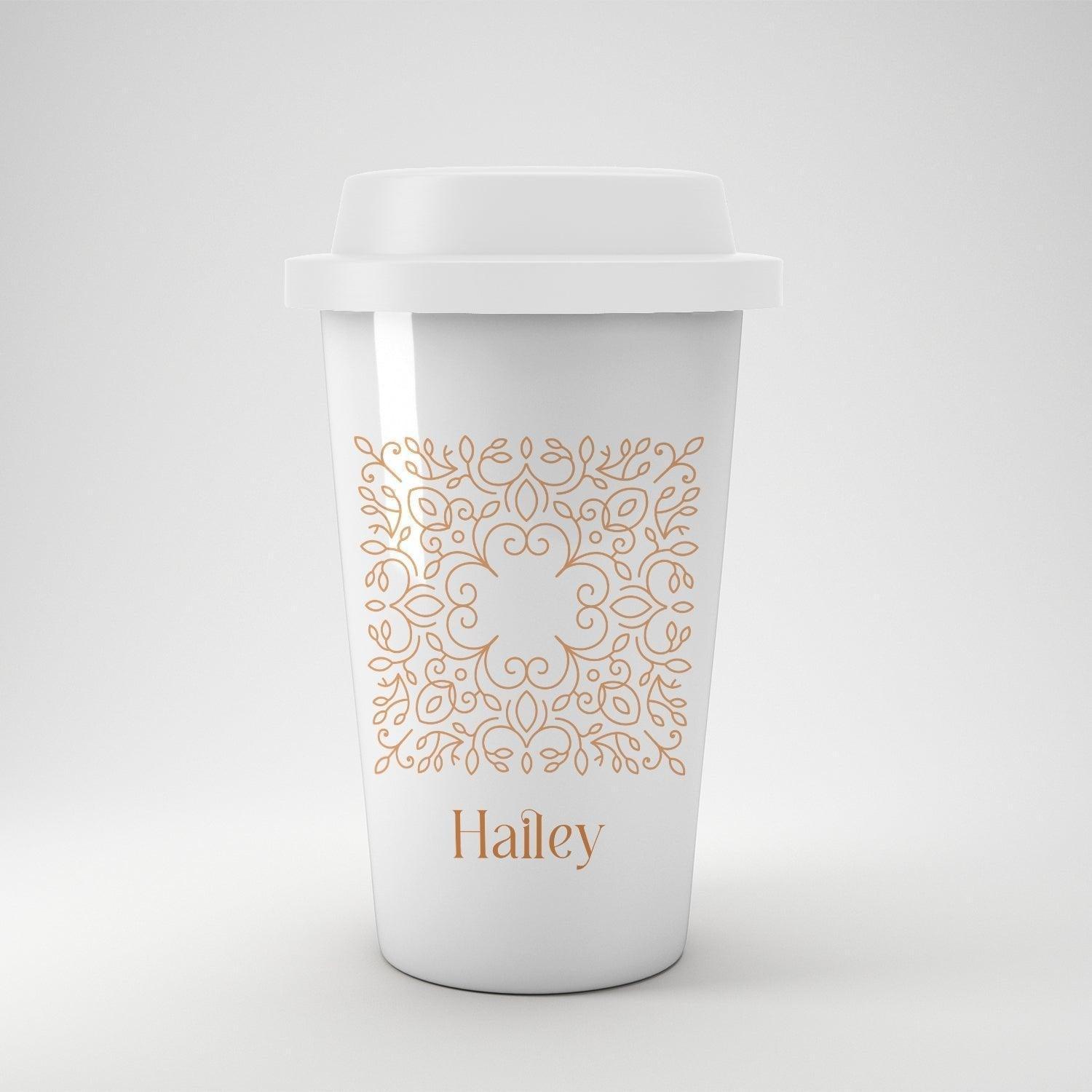 Personalised Trendy Linear Style Custom Coffee Tumbler - Gift Lift