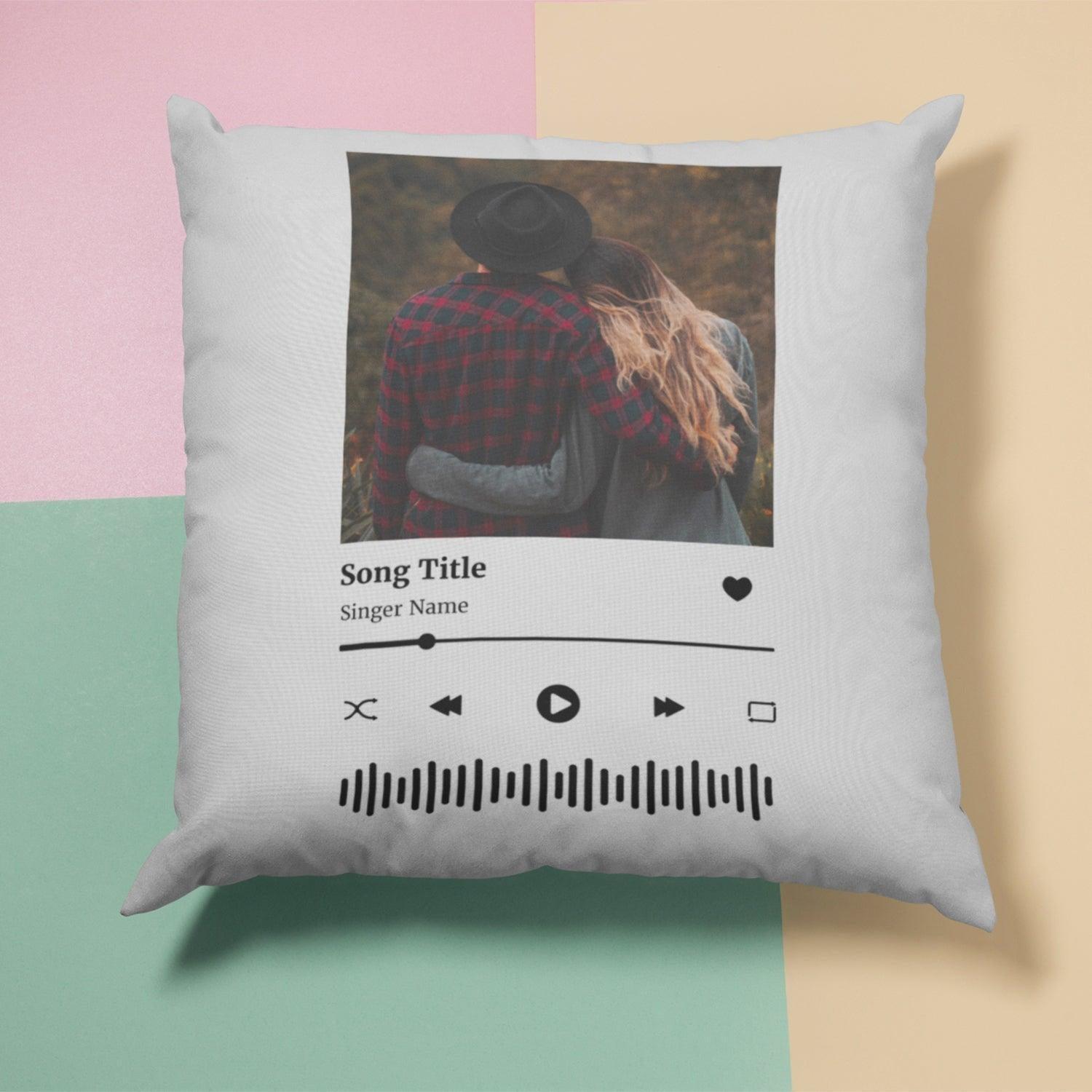 Personalised Trendy Song Theme Image Cushion Cover - Gift Lift
