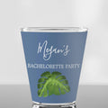 Personalised Tropical Monstera Bachelorette Party Shot Glass - Gift Lift