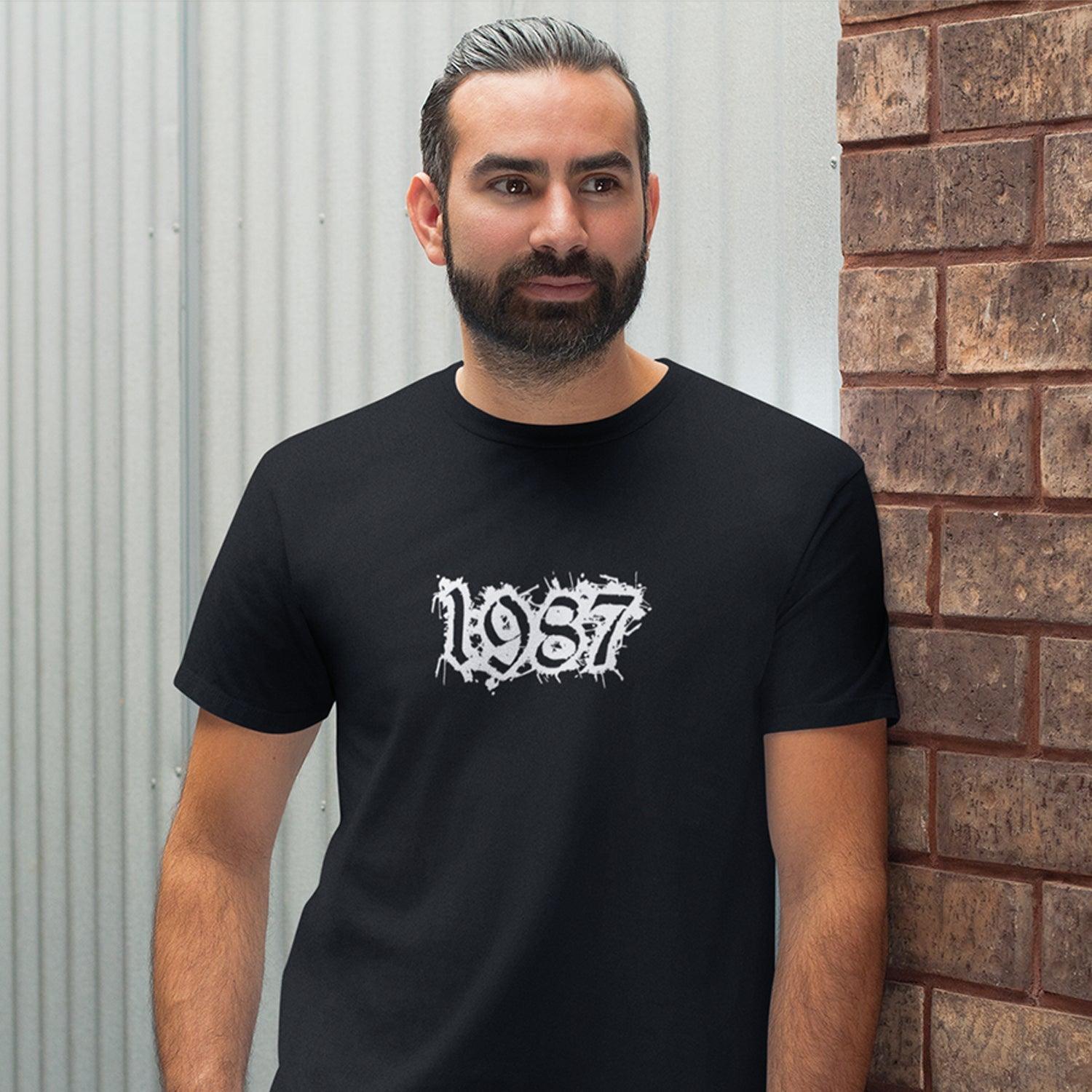 Personalised Tshirt - Birth Year Unisex Round Neck Cotton Graphic T Shirt - Gift Lift