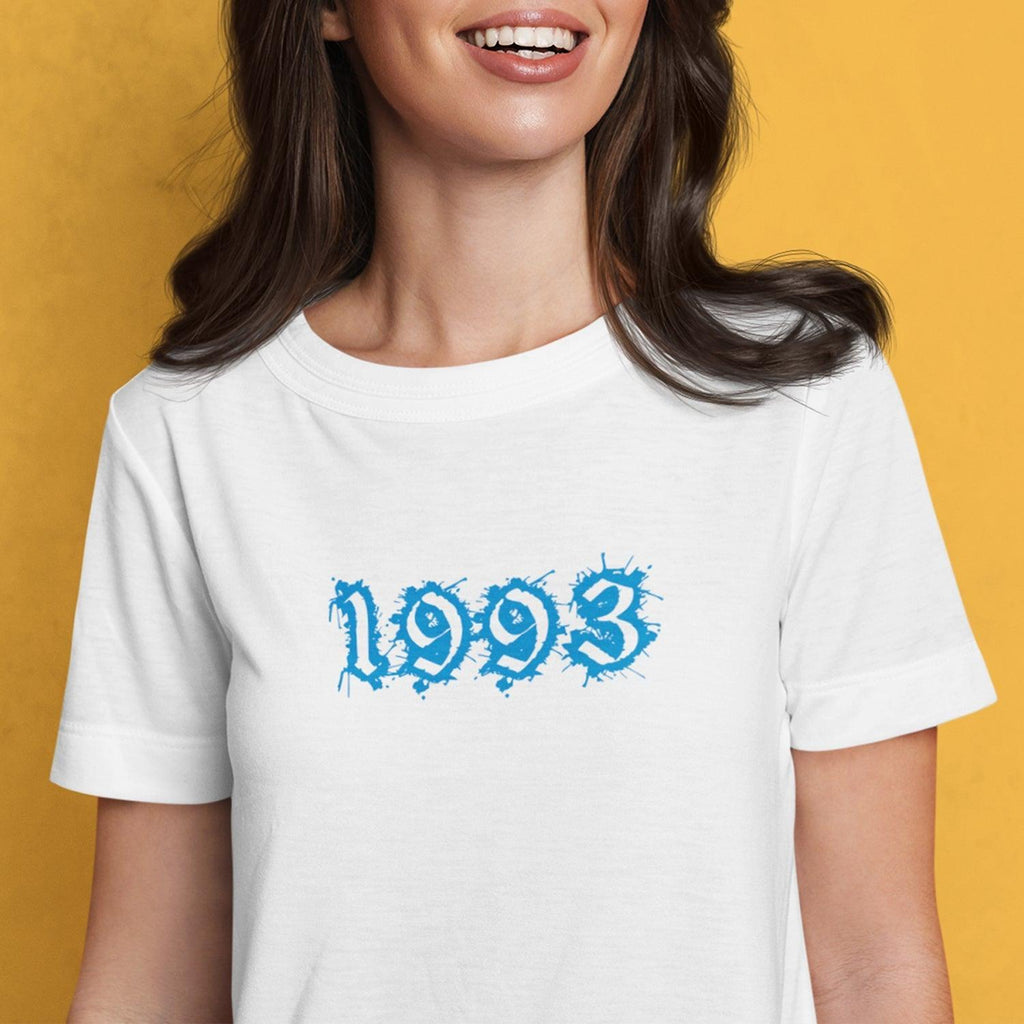 Personalised Tshirt - Birth Year Unisex Round Neck Cotton Graphic T Shirt - Gift Lift