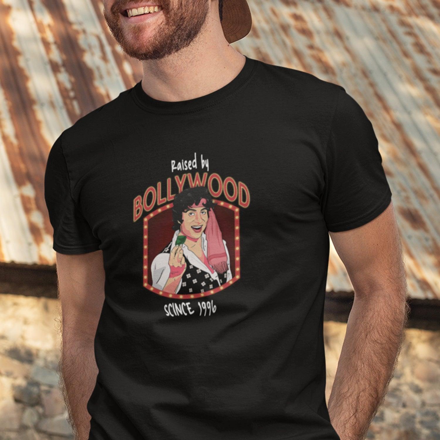 Personalised Tshirt - Bollywood Art Unisex Round Neck Cotton Graphic T Shirt - Gift Lift