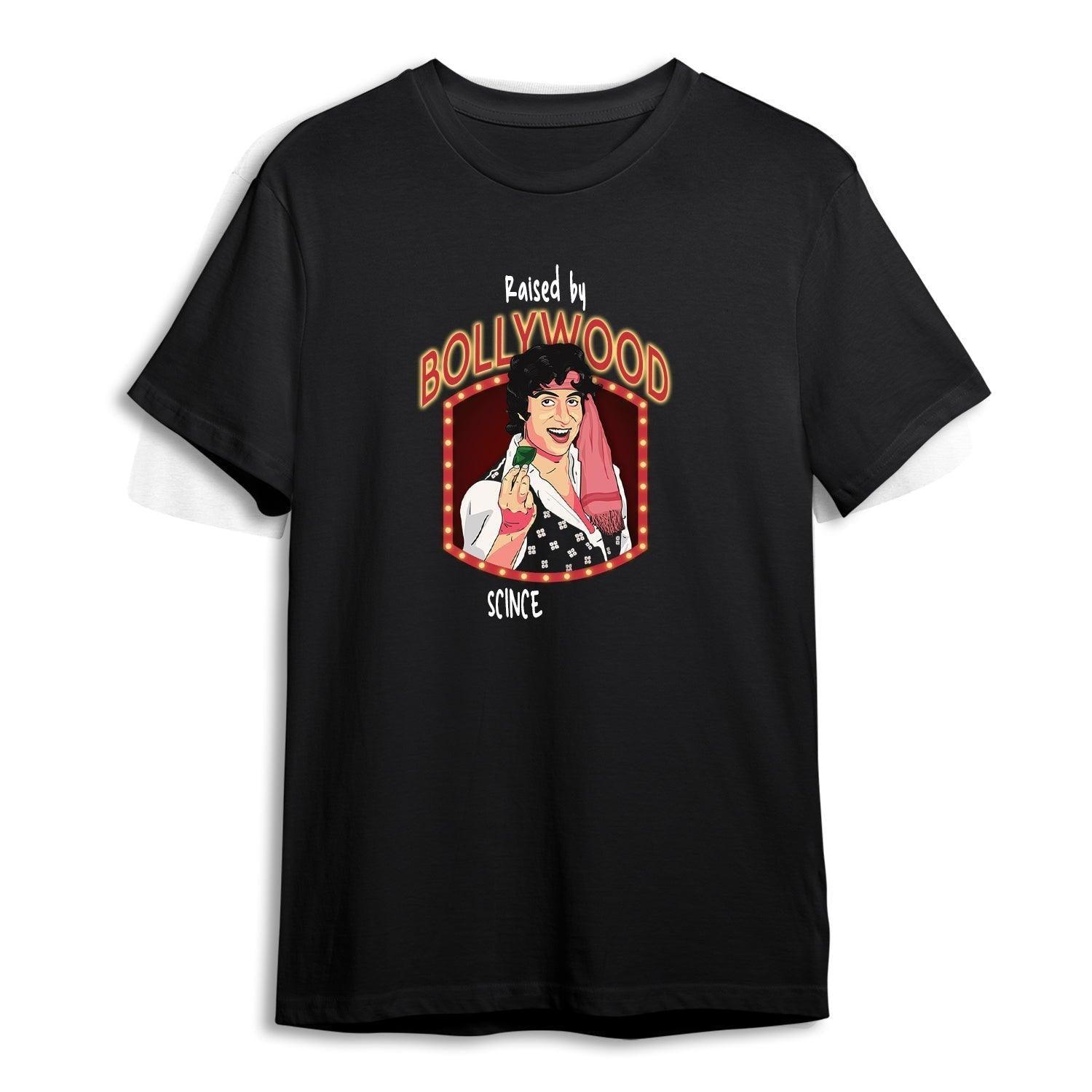 Personalised Tshirt - Bollywood Art Unisex Round Neck Cotton Graphic T Shirt - Gift Lift