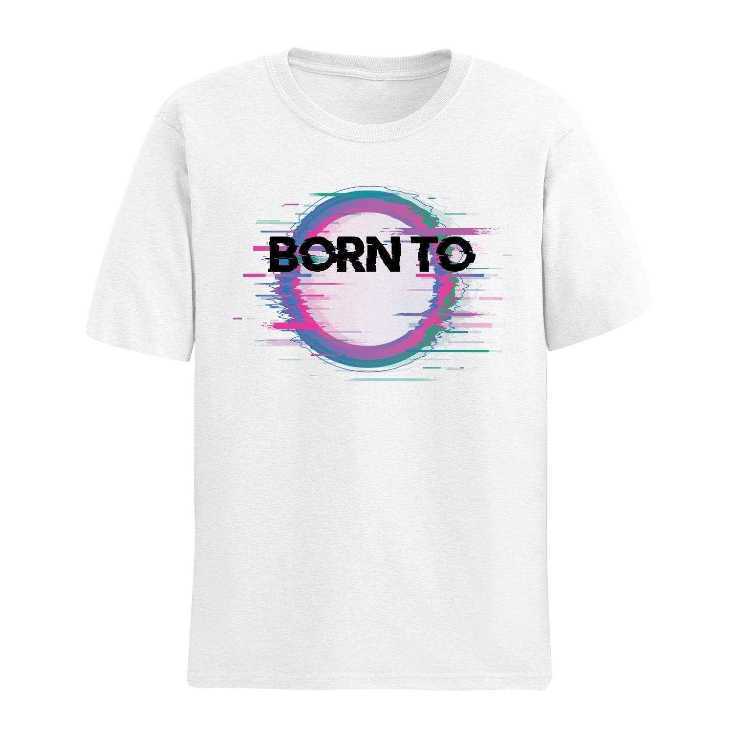 Personalised Tshirt - Born To Art Unisex Round Neck Cotton Graphic T Shirt - Gift Lift