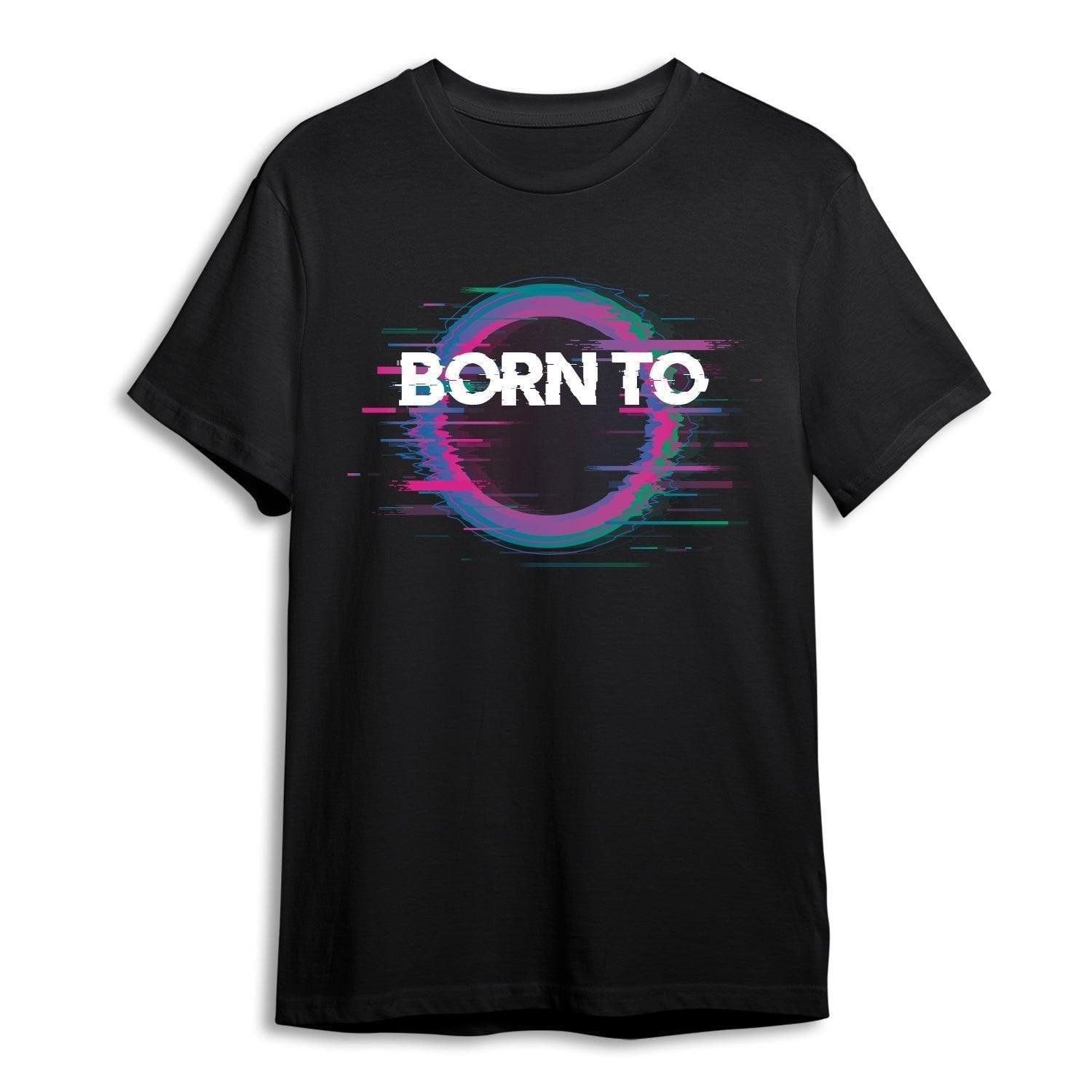 Personalised Tshirt - Born To Art Unisex Round Neck Cotton Graphic T Shirt - Gift Lift