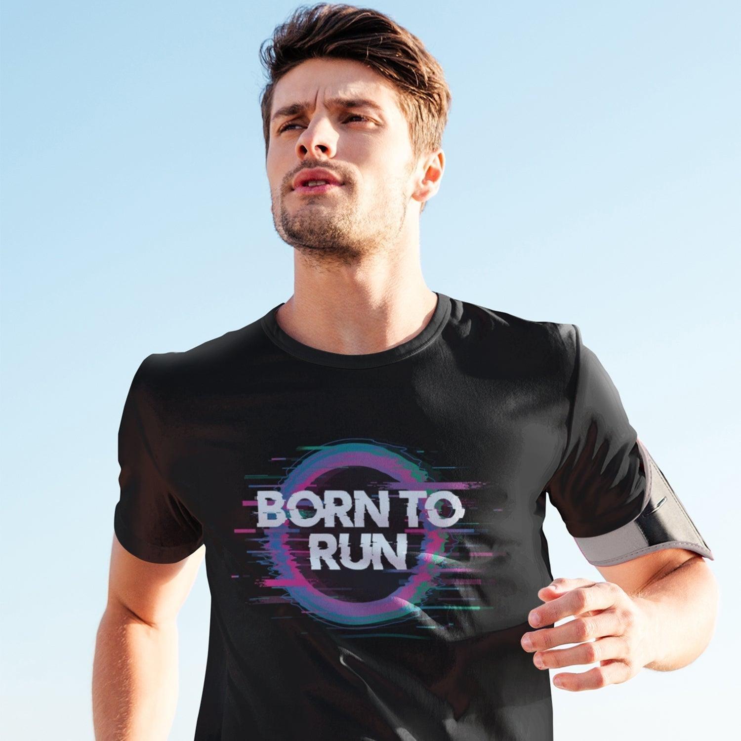 Personalised Tshirt - Born To Art Unisex Round Neck Cotton Graphic T Shirt - Gift Lift