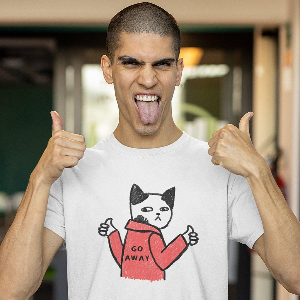 Personalised Tshirt - Cat Art Unisex Round Neck Cotton Graphic T Shirt - Gift Lift