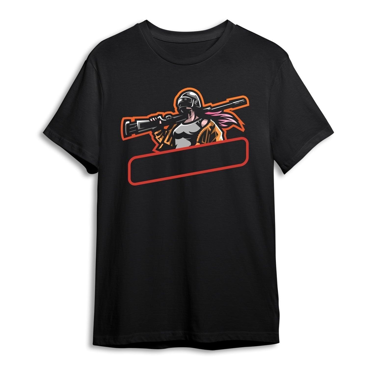 Personalised Tshirt - Gamer_Id 2 Unisex Round Neck Cotton Graphic T Shirt - Gift Lift