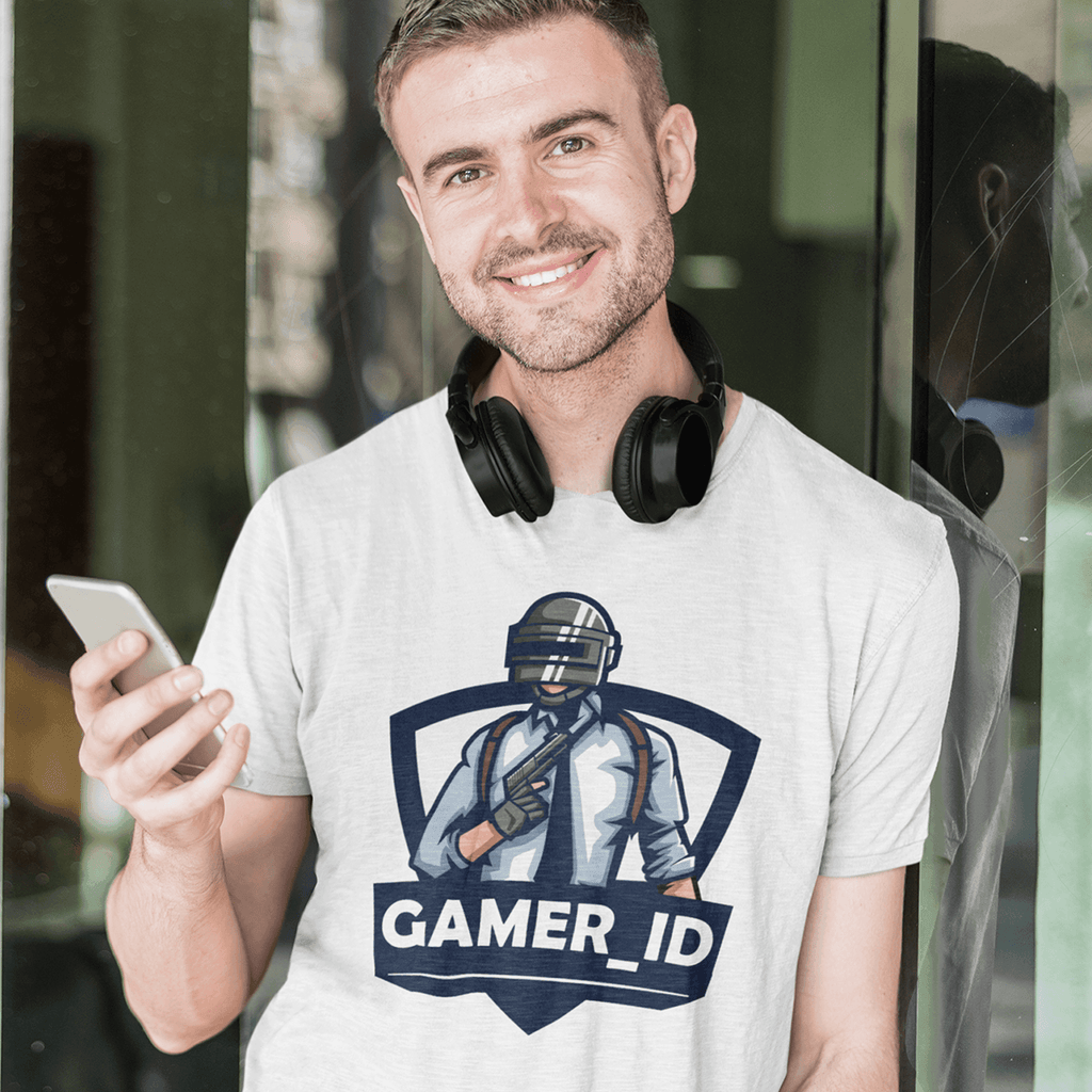 Personalised Tshirt - Gamer ID Unisex Round Neck Cotton Graphic T Shirt - Gift Lift