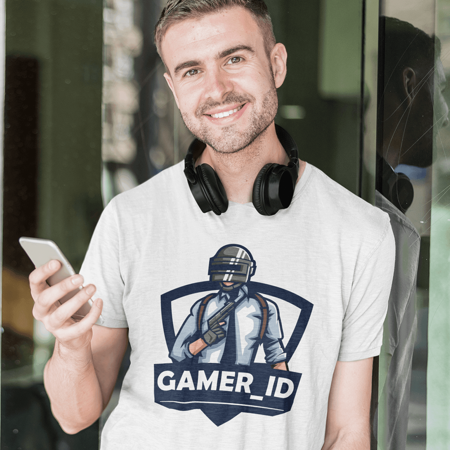 Personalised Tshirt - Gamer ID Unisex Round Neck Cotton Graphic T Shirt - Gift Lift